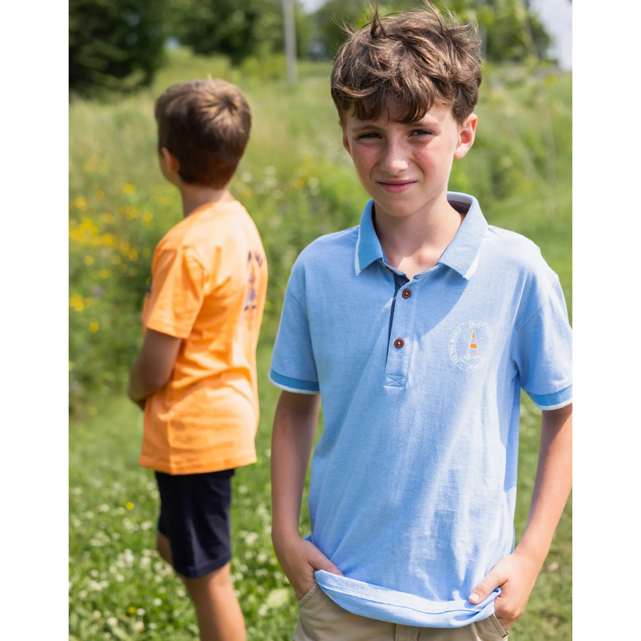 Kids/BOY Nano Tops>Breeze Polo 2-12