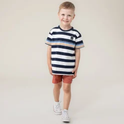 Kids/BOY Nano Breeze Striped T-shirt 2-12