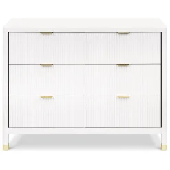 Namesake Brimsley Tambour 6-Drawer Assembled Dresser - Warm White