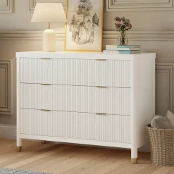 Namesake Brimsley Tambour 6-Drawer Assembled Dresser - Warm White