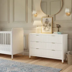 Namesake Brimsley Tambour 6-Drawer Assembled Dresser - Warm White
