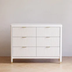 Namesake Brimsley Tambour 6-Drawer Assembled Dresser - Warm White
