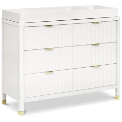 Namesake Brimsley Tambour 6-Drawer Assembled Dresser - Warm White