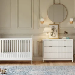Namesake Brimsley Tambour 6-Drawer Assembled Dresser - Warm White