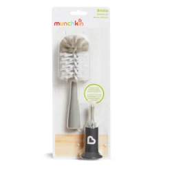 Kids Munchkin Bristle™ Bottle Brush - Grey