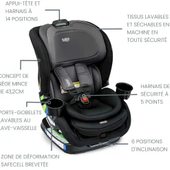 Kids Britax Poplar™ Convertible Car Seat - STONE ONYX