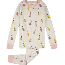 Kids Petit Lem Pajamas & Bathrobes>Bubble Tea Pajamas 2-6x