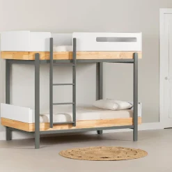 South Shore Bunk Bed - Bebble Natural and Gray