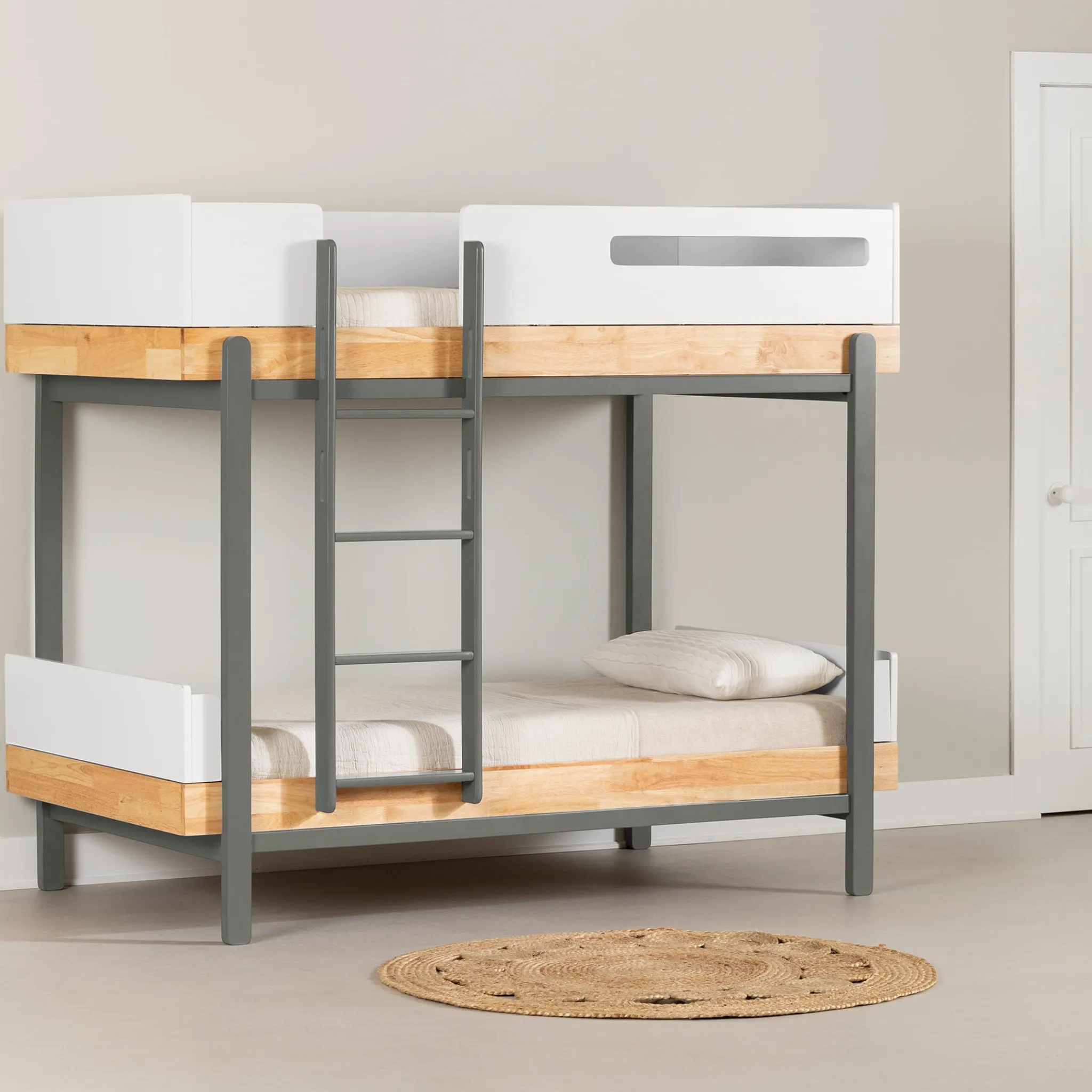 South Shore Bunk Bed - Bebble Natural and Gray