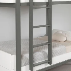 South Shore Bunk Bed - Bebble Soft Gray and White
