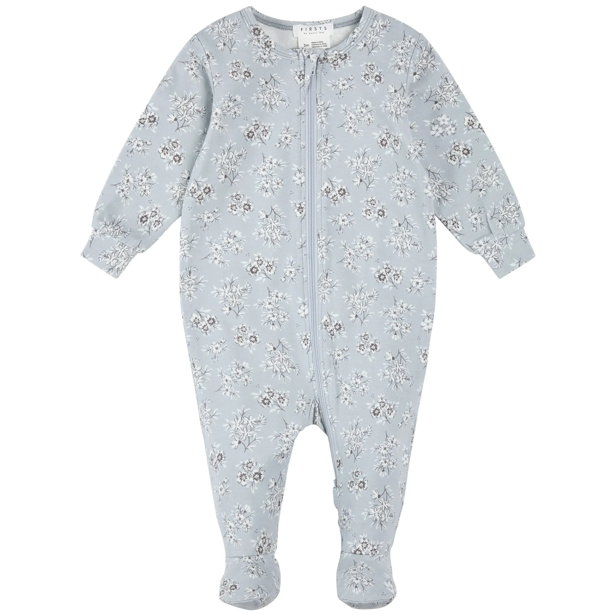 Firsts par Petit Lem Pajamas|Pyjamas>Bunnies Flowers Pajamas 0-12m