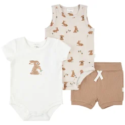 BOY Firsts par Petit Lem Bunnies 3pc Set 3-24m