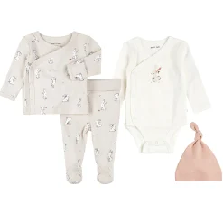 Petit Lem Dresses, Skirts & Outfits|Preemie Clothing>Bunnies Preemie 4 Pieces Set