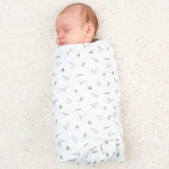 Kids Lulujo Bunnies-cotton Muslin Swaddle