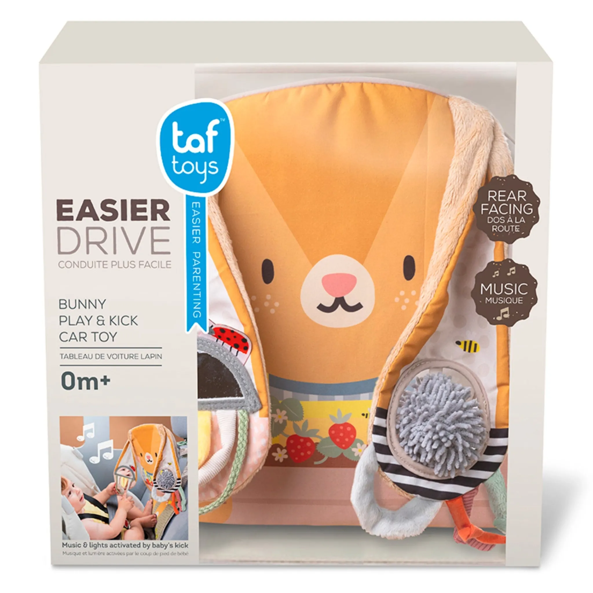 Taf Toy Stroller & Car Seat Toys|Developmental Toys>Bunny Play & Kick Car Toy