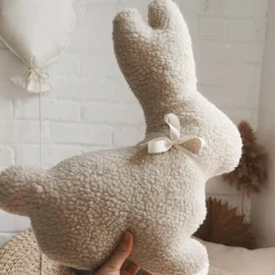 The Butter Flying Cushions>Bunny Plush Cushion - Beige