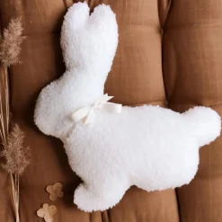 The Butter Flying Cushions>Bunny Plush Cushion - Ivory