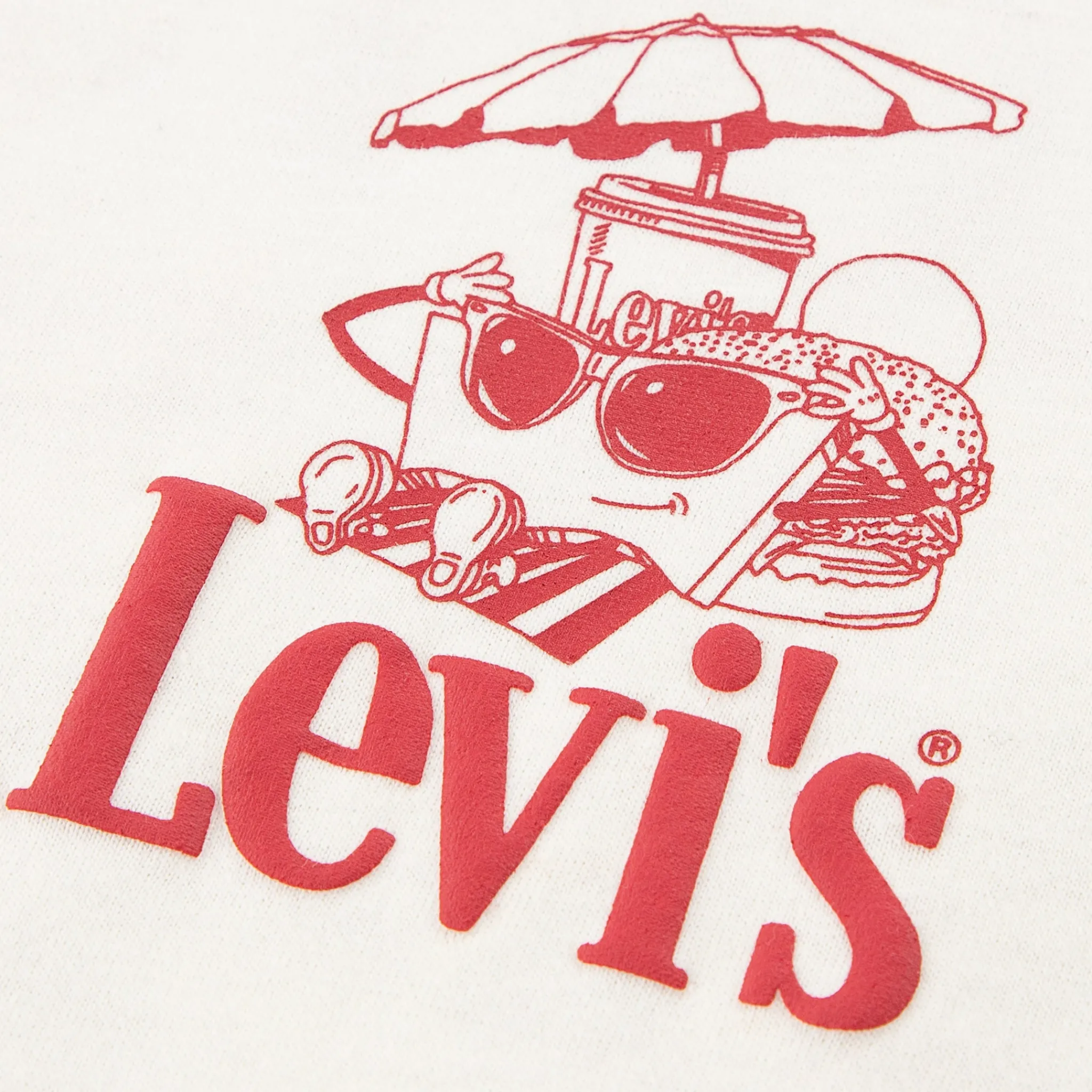 Kids/BOY Levis Tops>Burger & Fries T-shirt 4-7y