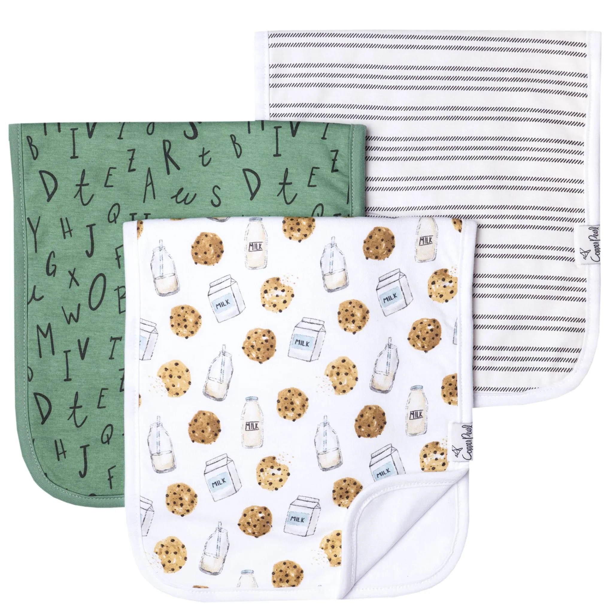 Copper Pearl Burp Cloth (3) - Chip