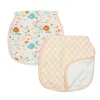 Loulou Lollipop Muslin Products|Nursing Covers>Burp Cloth Set - Kissed Shoal