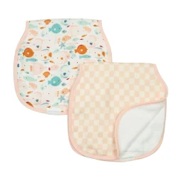 Loulou Lollipop Muslin Products|Nursing Covers>Burp Cloth Set - Kissed Shoal