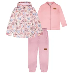 Kids Deux par Deux Outerwear>Butterflies 3in1 Set 7-12