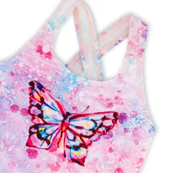 Kids Deux par Deux Butterflies One Piece Swimsuit 2-6y