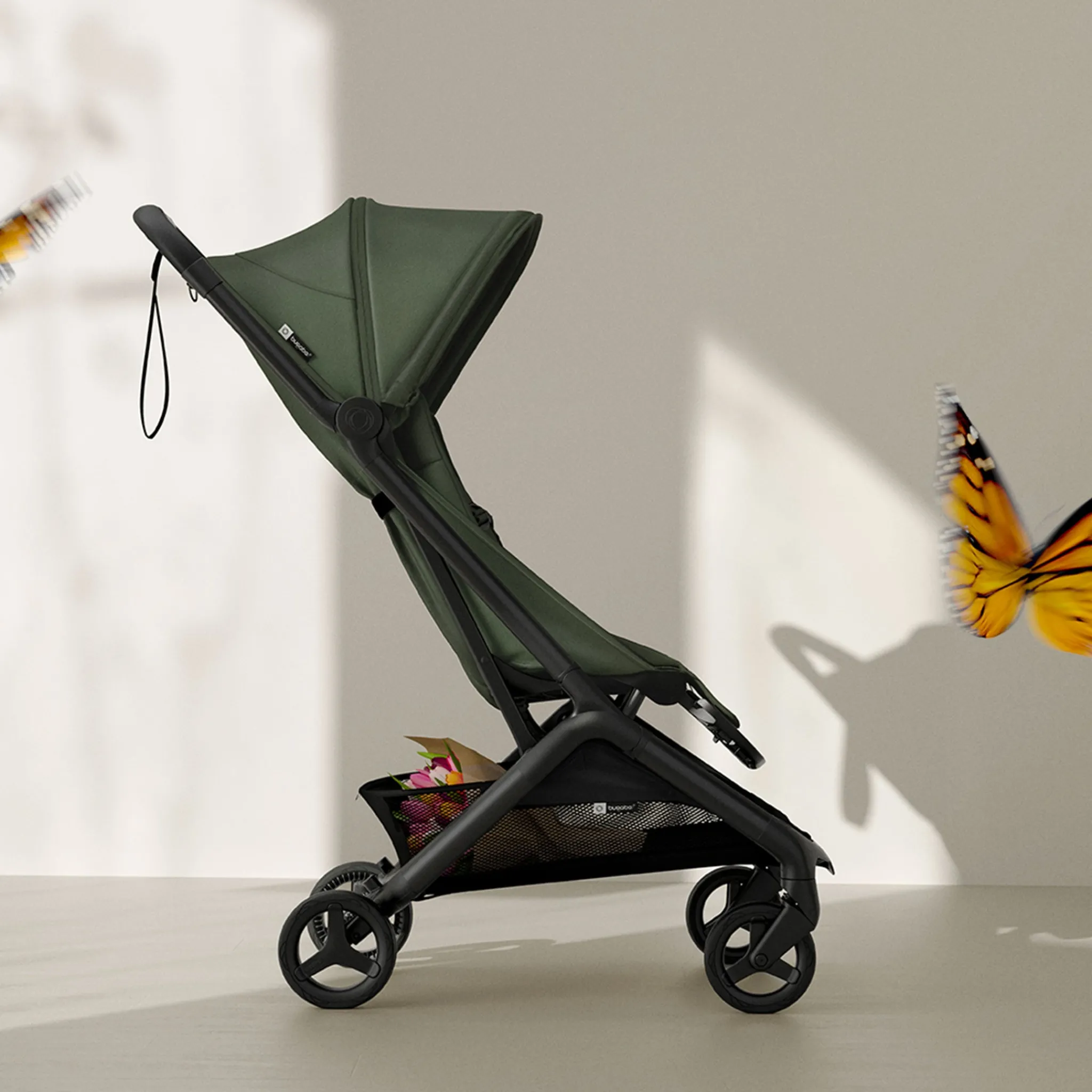 Kids Bugaboo Butterfly 2 Stroller- Forest Green