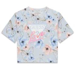 Kids Guess Kids Butterfly Print T-shirt 7-14y