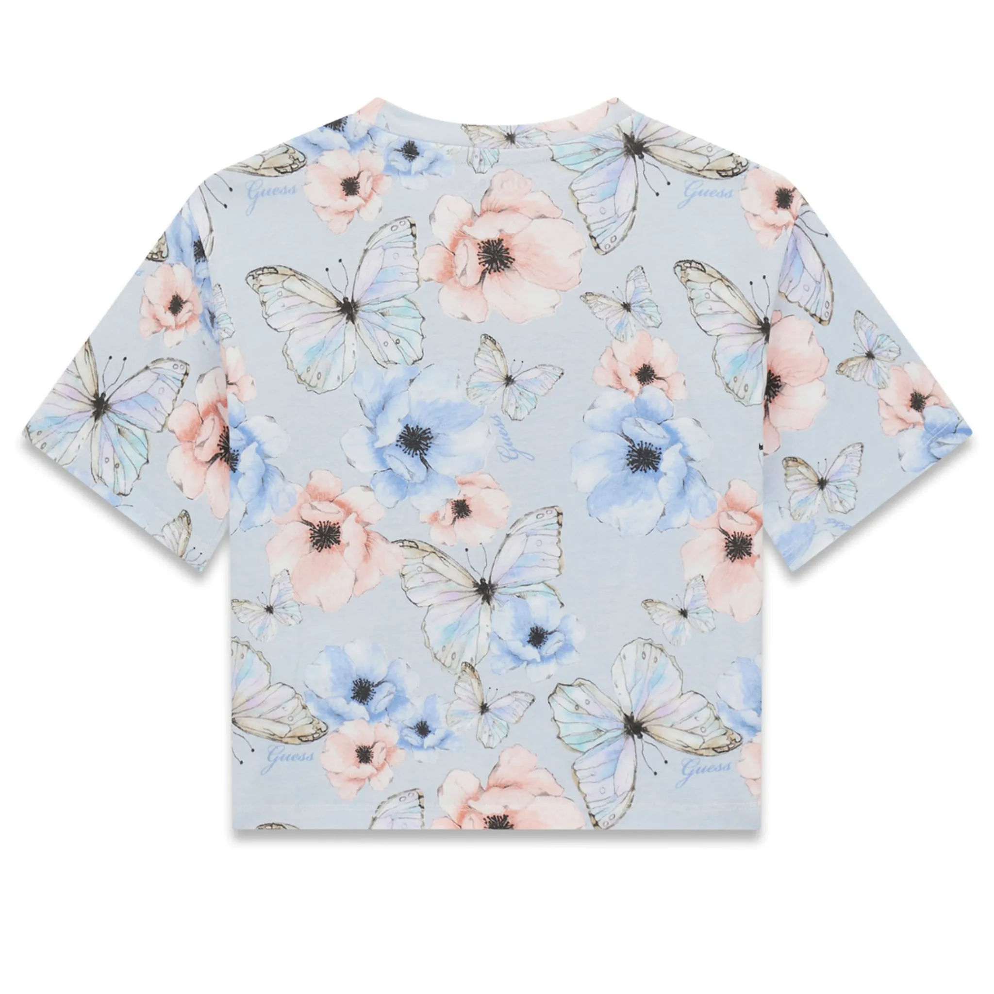 Kids Guess Kids Butterfly Print T-shirt 7-14y