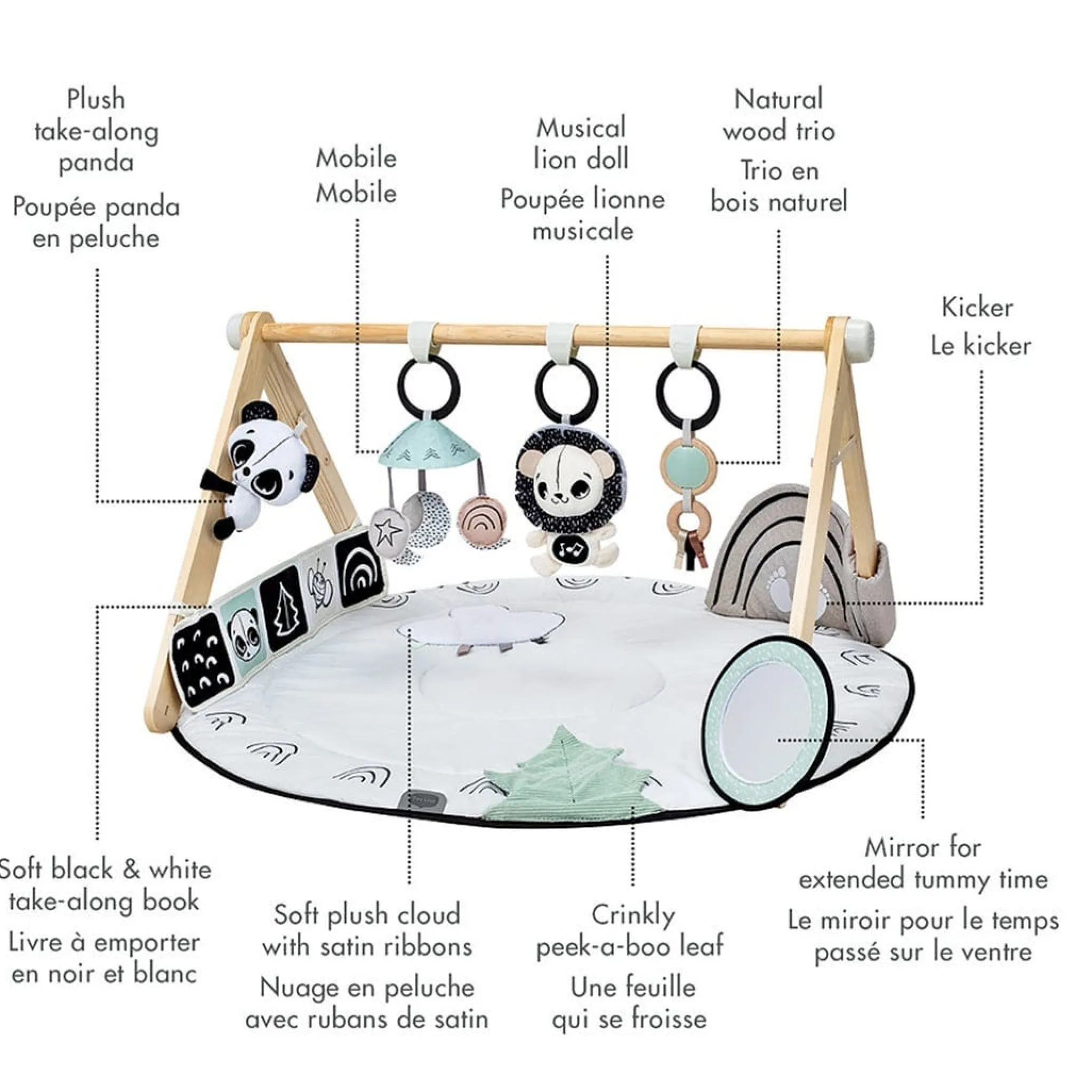 Tiny Love Developmental Toys|Play Mat>B&W Decor Gymini