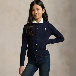 Kids Polo Ralph Lauren Cable Knit Sweater 7-16y