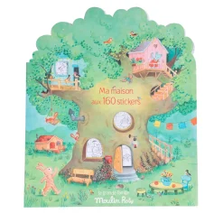 Kids Moulin Roty Cahier D'Autocollants - La Maison Aux 160 Stickers