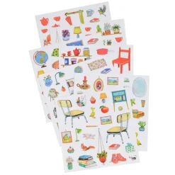 Kids Moulin Roty Cahier D'Autocollants - La Maison Aux 160 Stickers