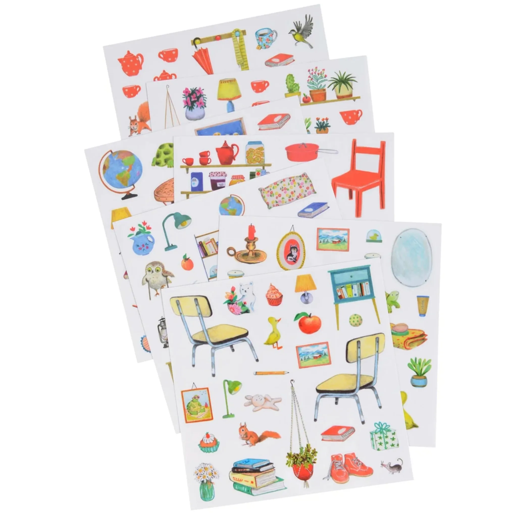 Kids Moulin Roty Cahier D'Autocollants - La Maison Aux 160 Stickers