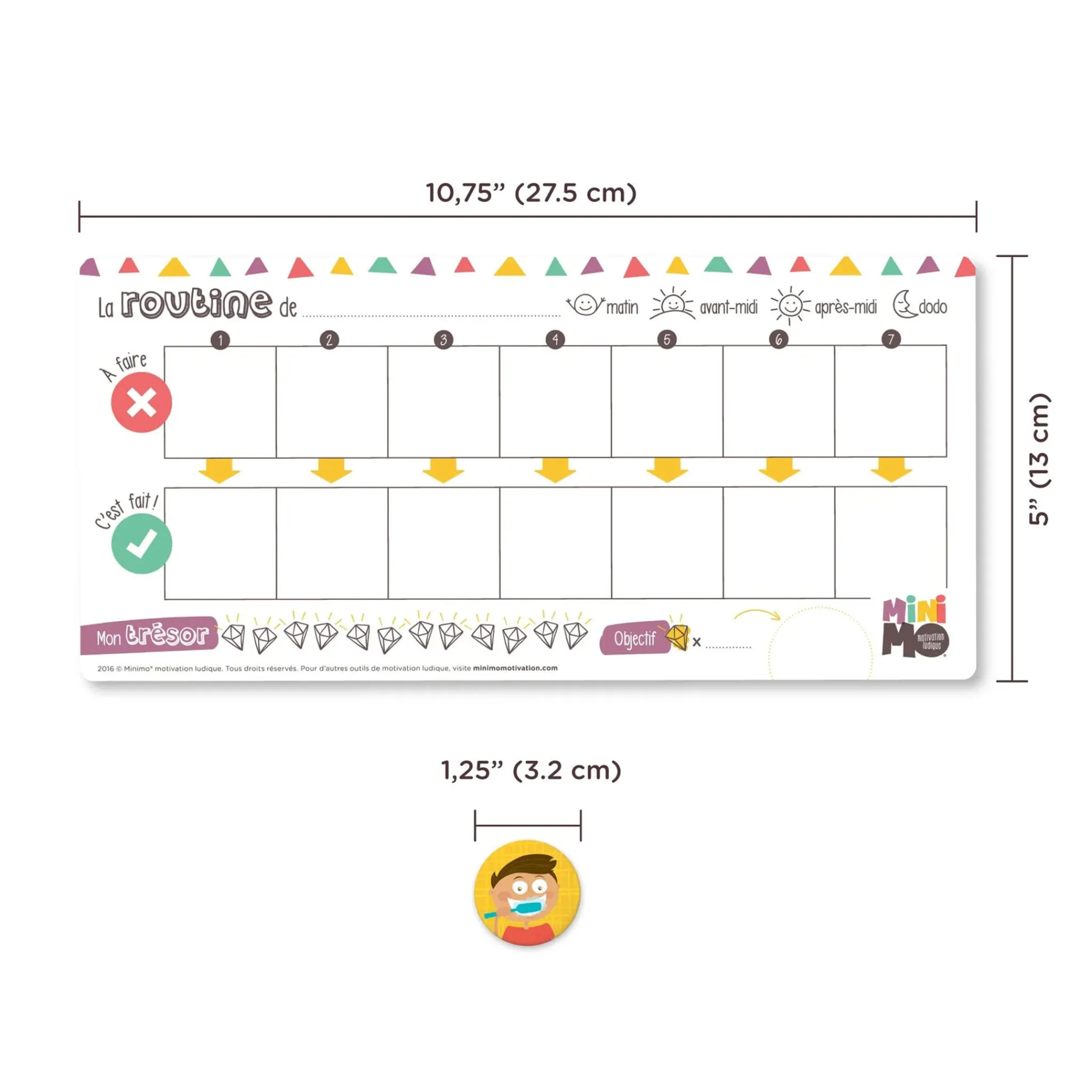Kids Minimo Educational & Sensory>Calendrier Ma Routine Scolaire