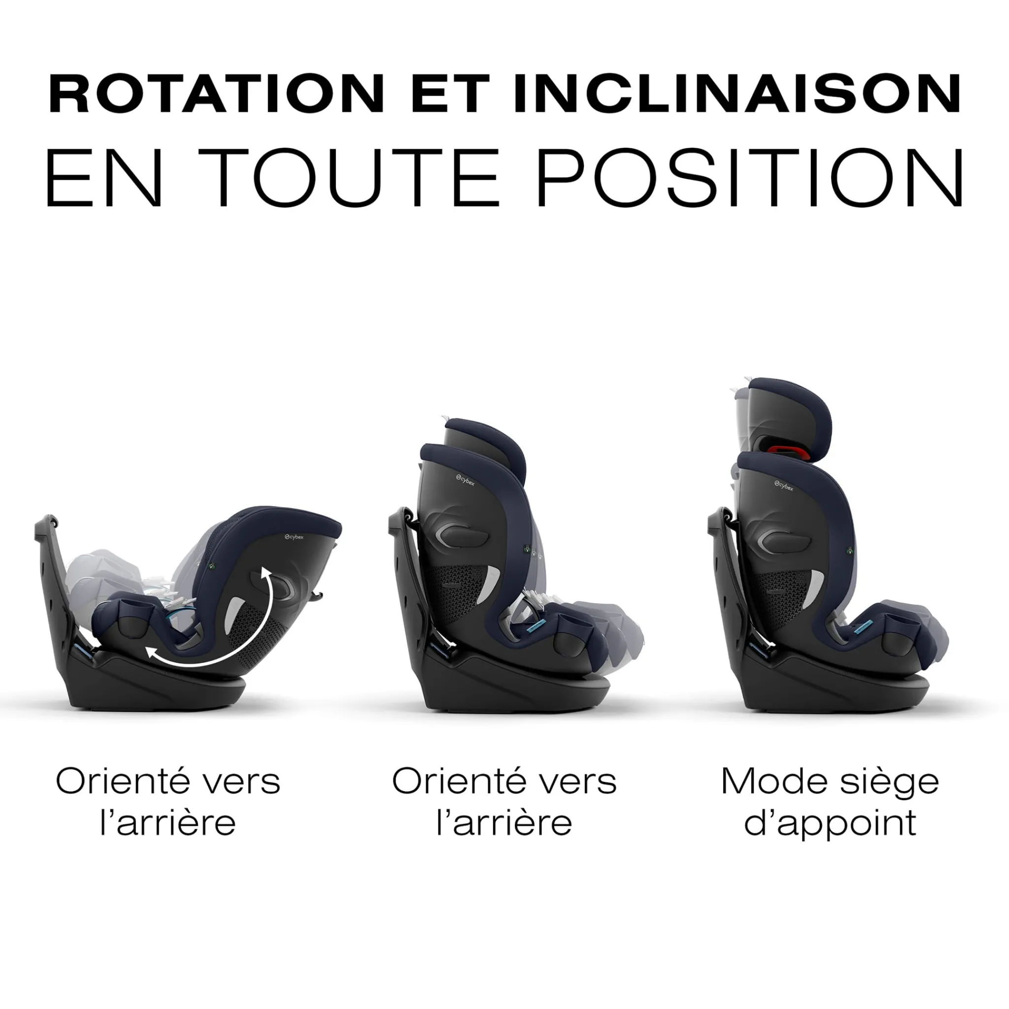 Kids Cybex Callisto G 360 Rotating All-in-One Car Seat - Ocean Blue