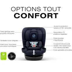 Kids Cybex Callisto G 360 Rotating All-in-One Car Seat - Ocean Blue