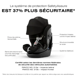 Kids Cybex Callisto G 360 Rotating All-in-One Car Seat - Moon Black