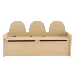 Oeuf Storage Furniture>Camel Storage Bench - Natural