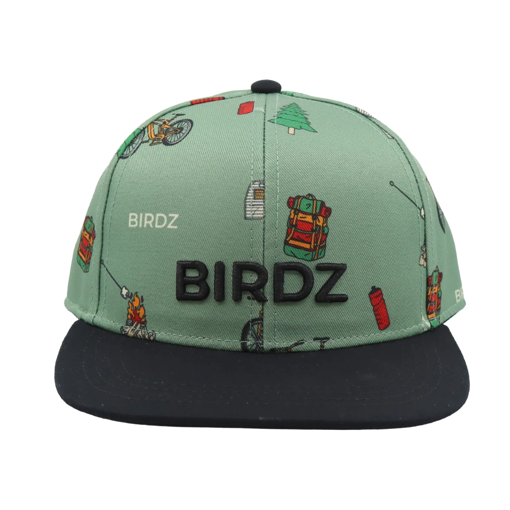 Kids/BOY Birdz Hats And Caps>Camping Print Snapback 2-16