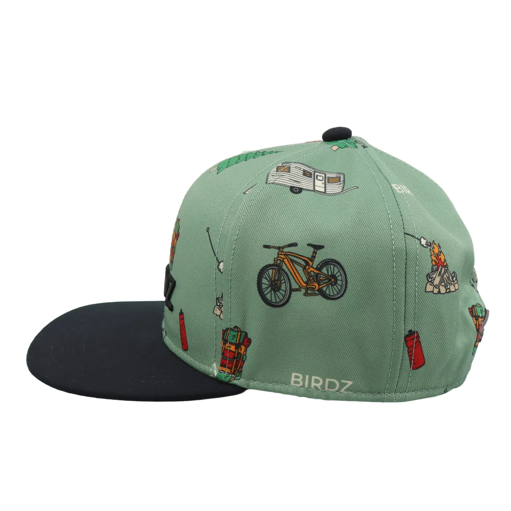 Kids/BOY Birdz Hats And Caps>Camping Print Snapback 2-16