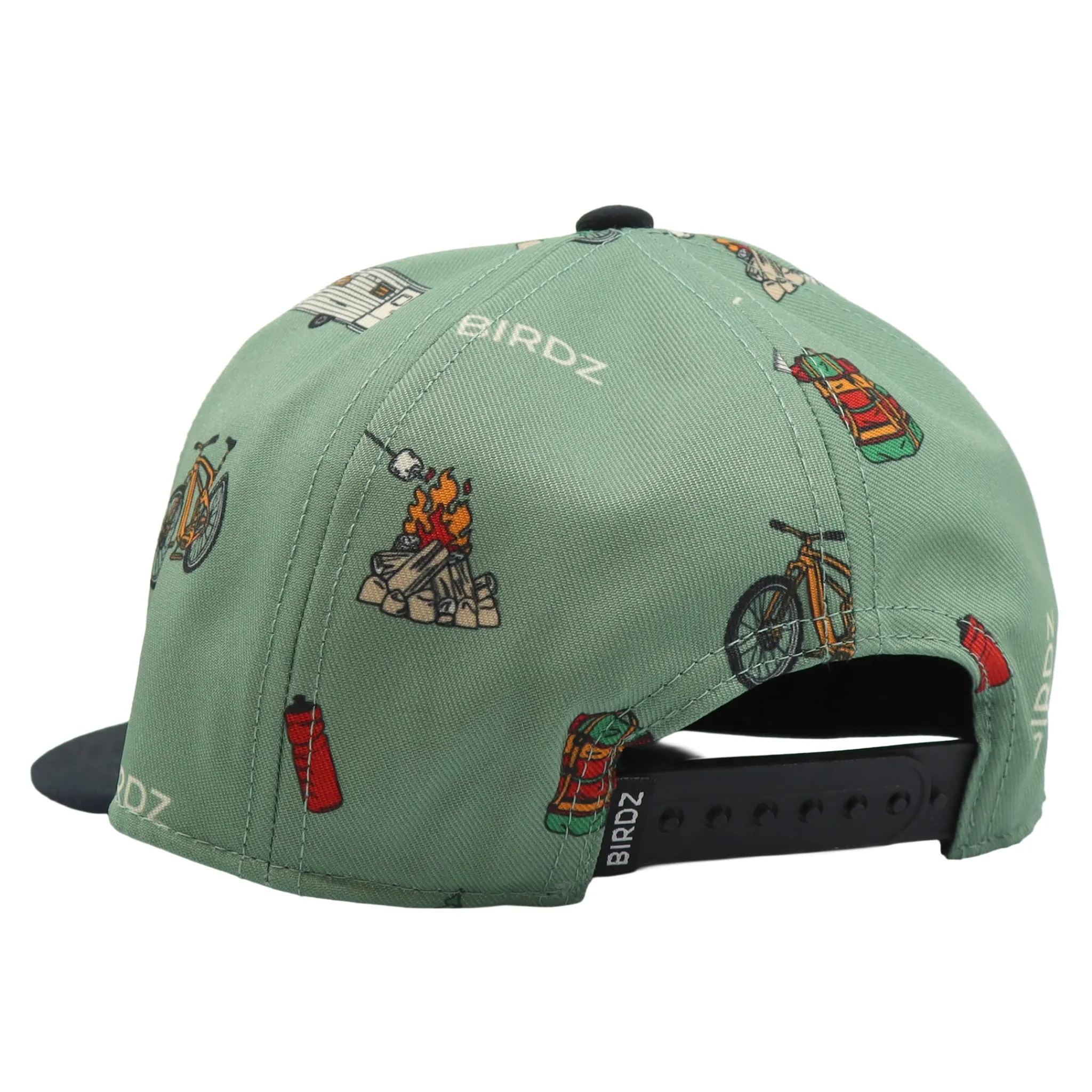 Kids/BOY Birdz Hats And Caps>Camping Print Snapback 2-16