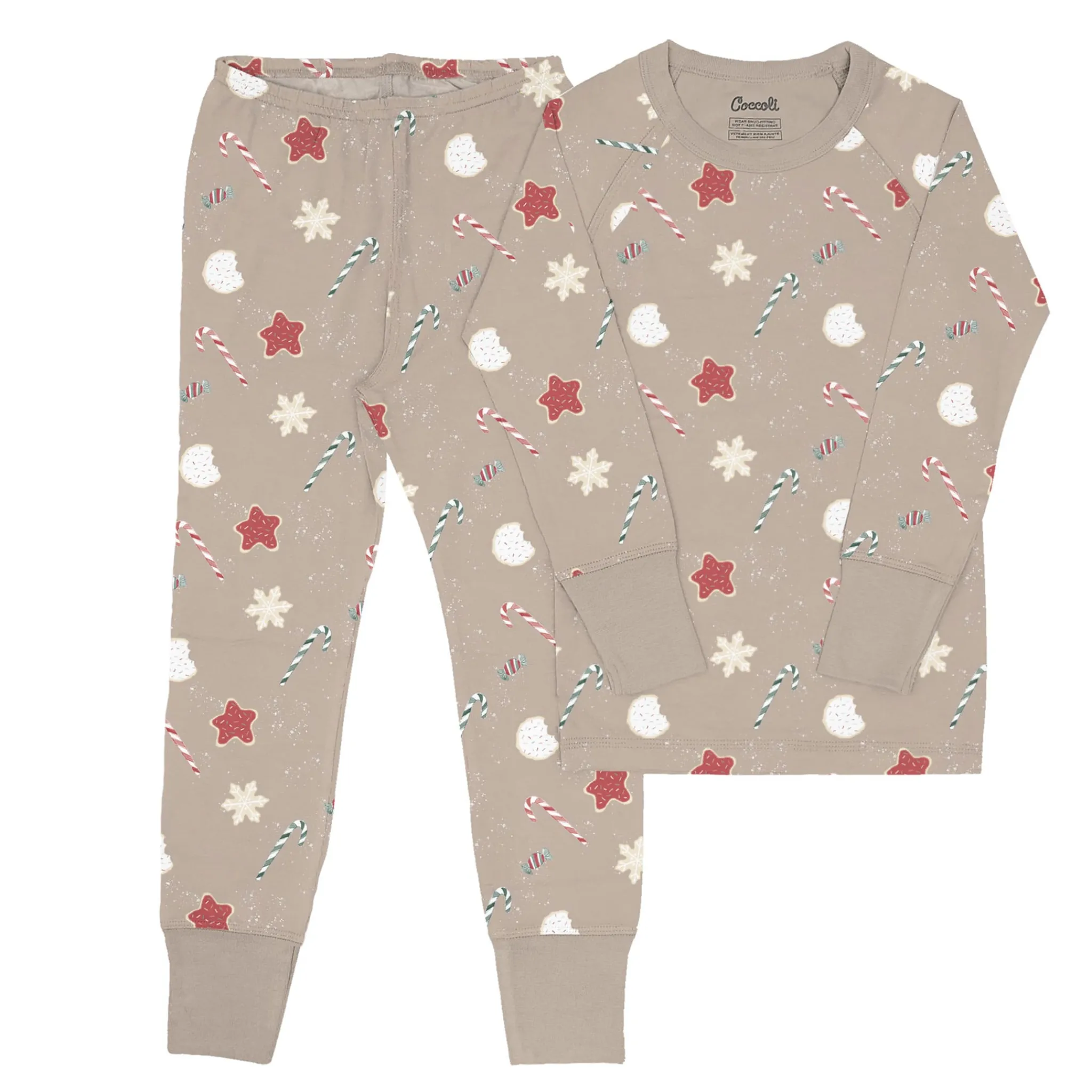 Kids/BOY Coccoli Candy Canes Pajamas 2-10