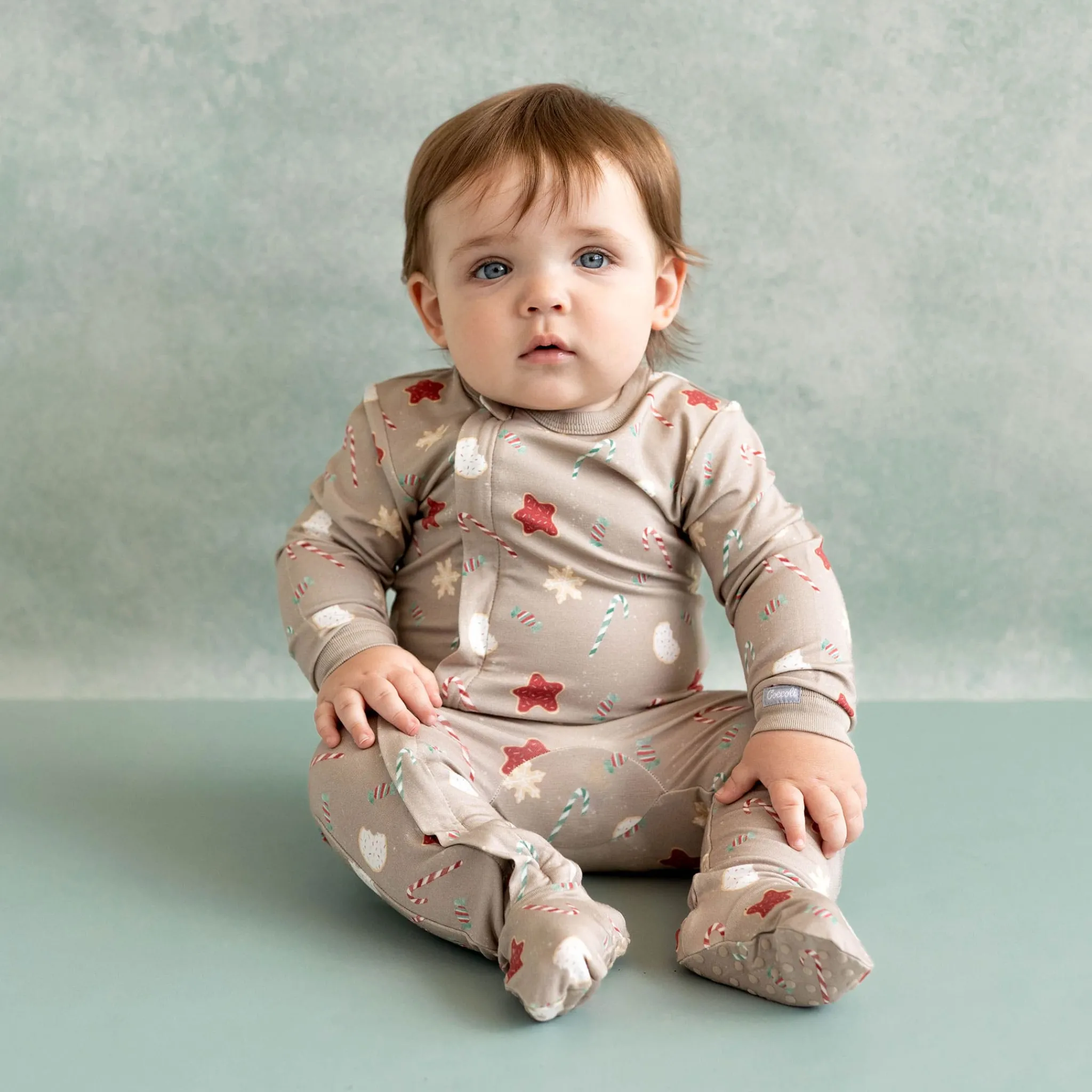 BOY Coccoli Pajamas|Pajamas>Candy Canes Pajamas 1-18m
