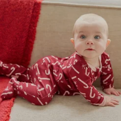 Petit Lem Candy Canes Pajamas 0-24m