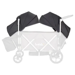 Larktale Strollers & Trailers>Canopy Set for Caravan™ Stroller/Wagon - Byron Black