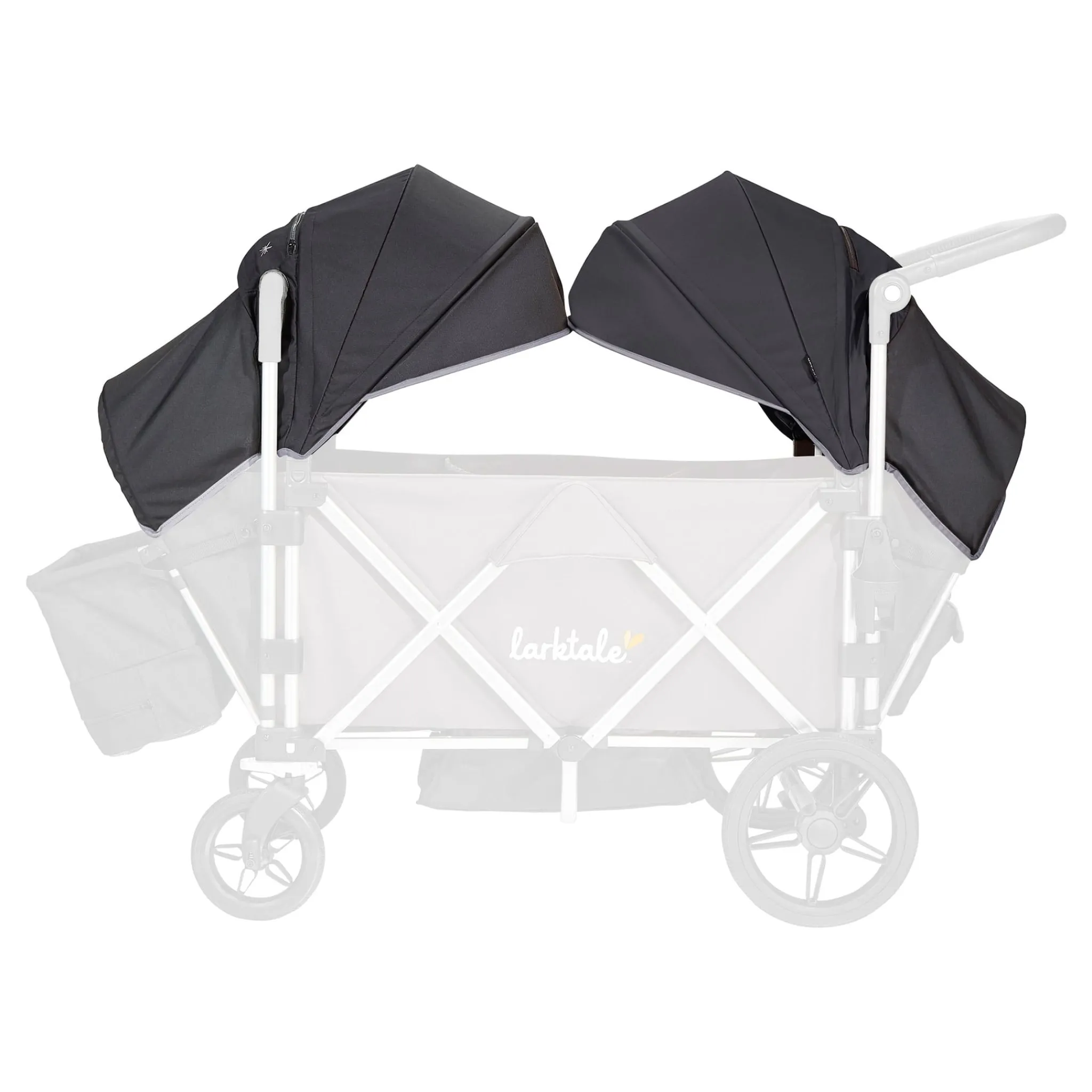 Larktale Strollers & Trailers>Canopy Set for Caravan™ Stroller/Wagon - Byron Black