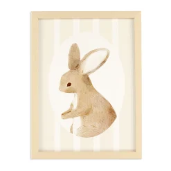 Oleka Canva with Natural Frame - Rabbit