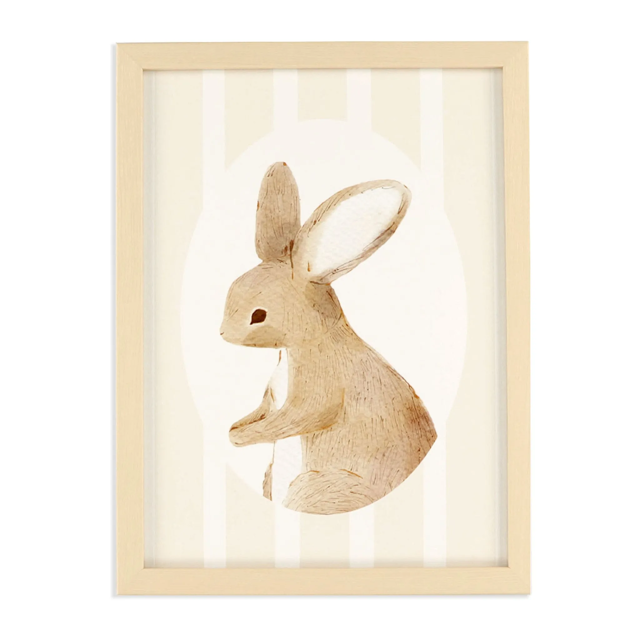 Oleka Canva with Natural Frame - Rabbit
